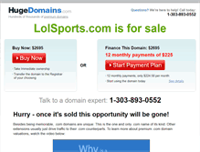 Tablet Screenshot of lolsports.com